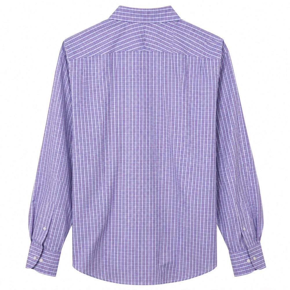 Alfred Dunhill London Purple Stripe Button Down Dress Shirt Men's 18 Large - Picture 3 of 3